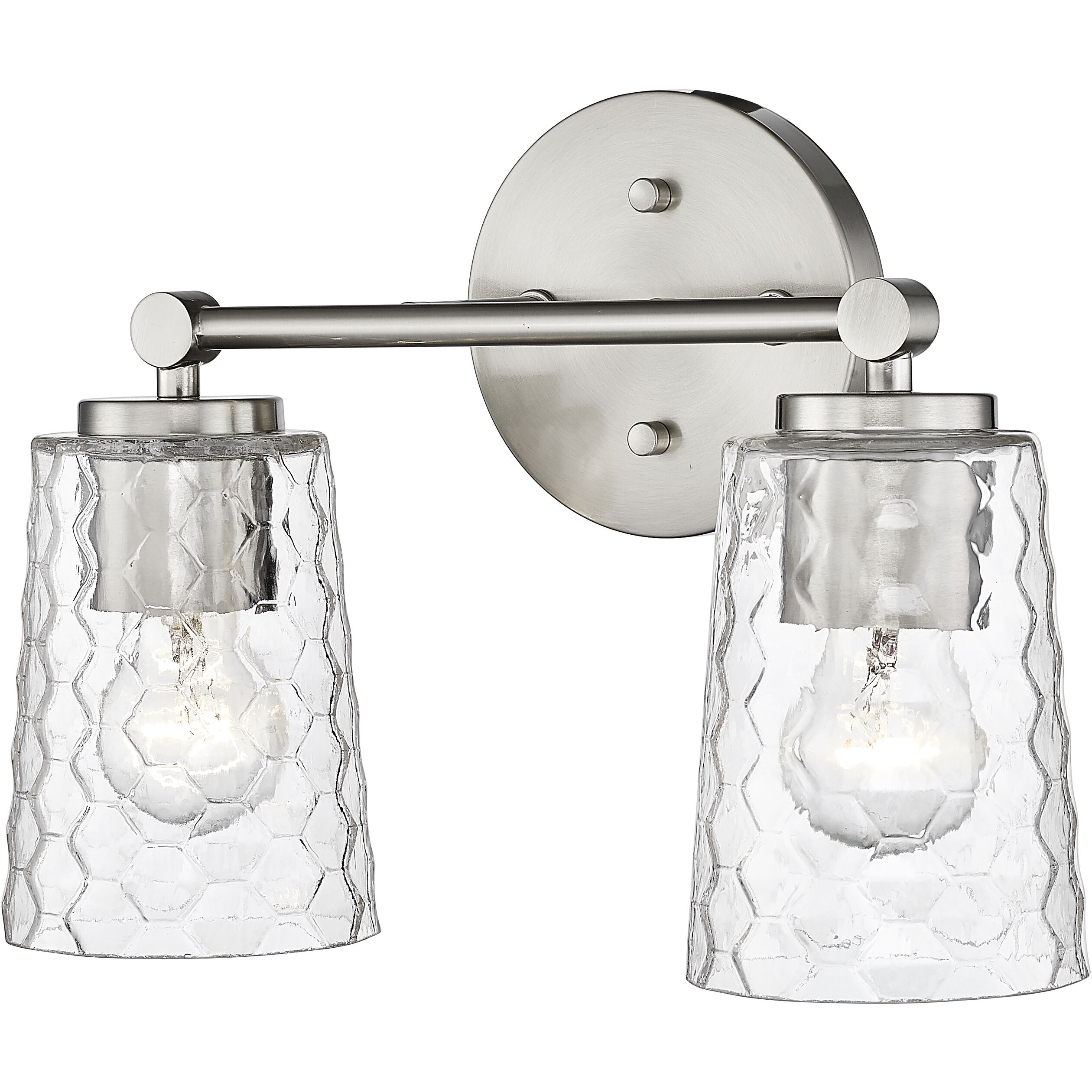 Ashli 2 Light 13.5 inch Brushed Nickel Bathroom Vanity Light Wall Light